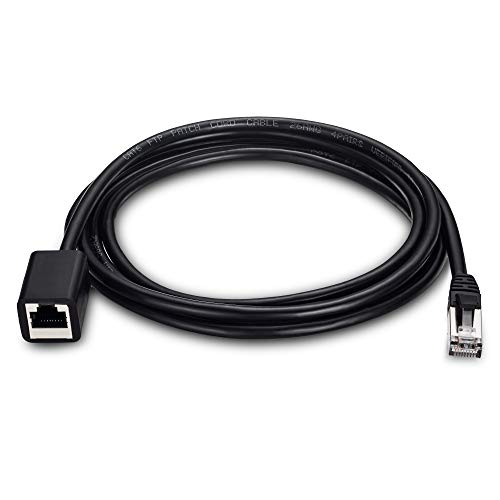 Ruaeoda Ethernet Extension Cable 15 Feet, Shielded Network Cat6 Extension Patch Cable RJ45 Cords Shielded Male to Female Connector - Image 2