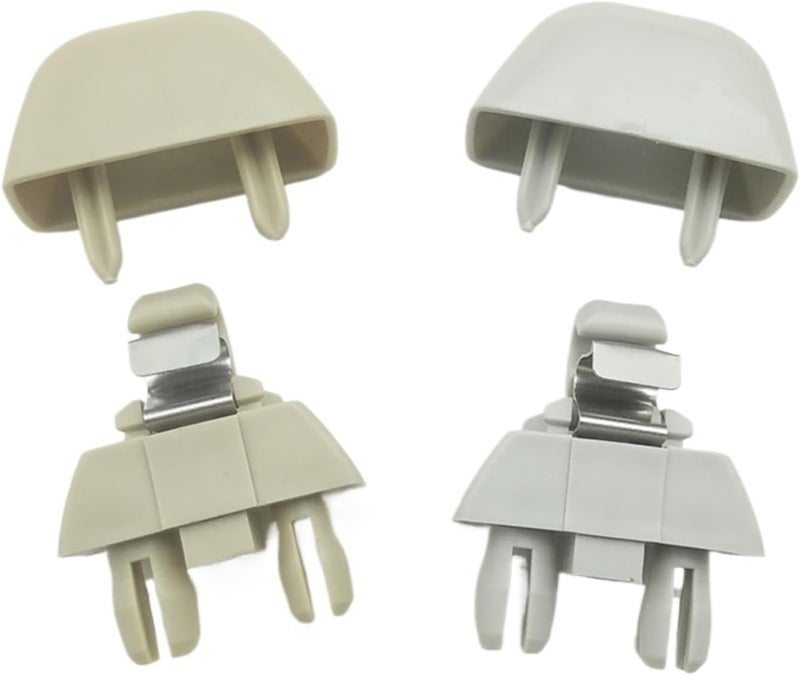 Wivplex 2pcs Sun Visor Hook Clips for A6 C6 VW Passat Polo Skoda - Image 1