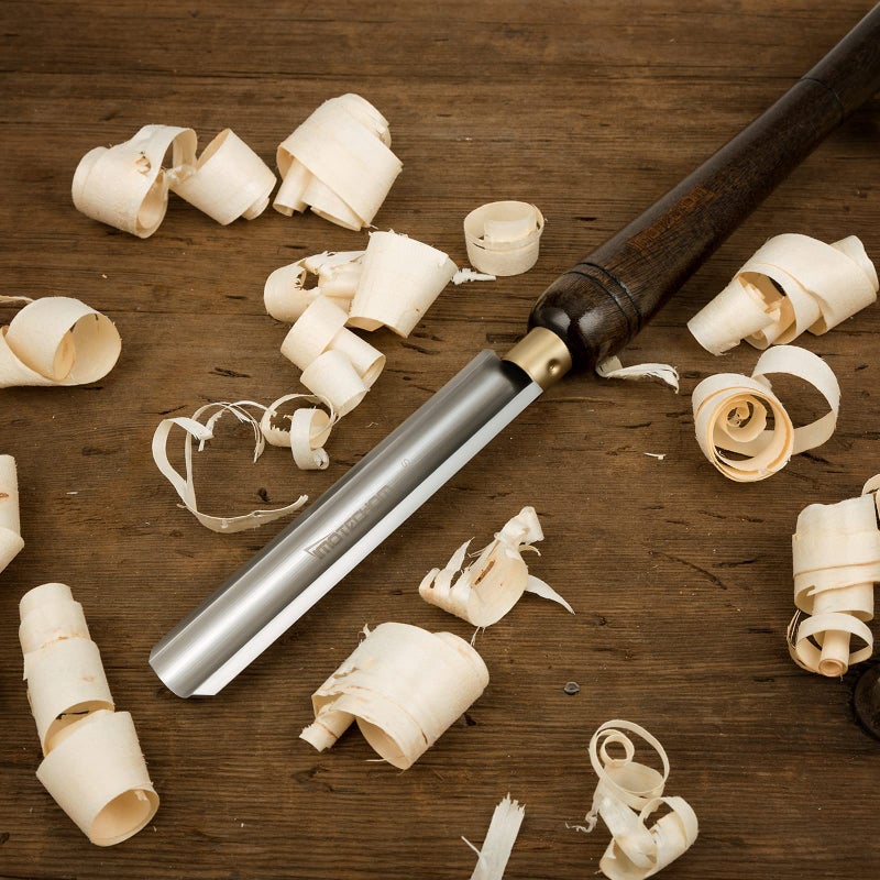 IMOTECHOM 1-Inches HSS Roughing Gouge Lathe Chisel Wood Turning Tools with Round Plastic Box and Hanging Bag - Image 3