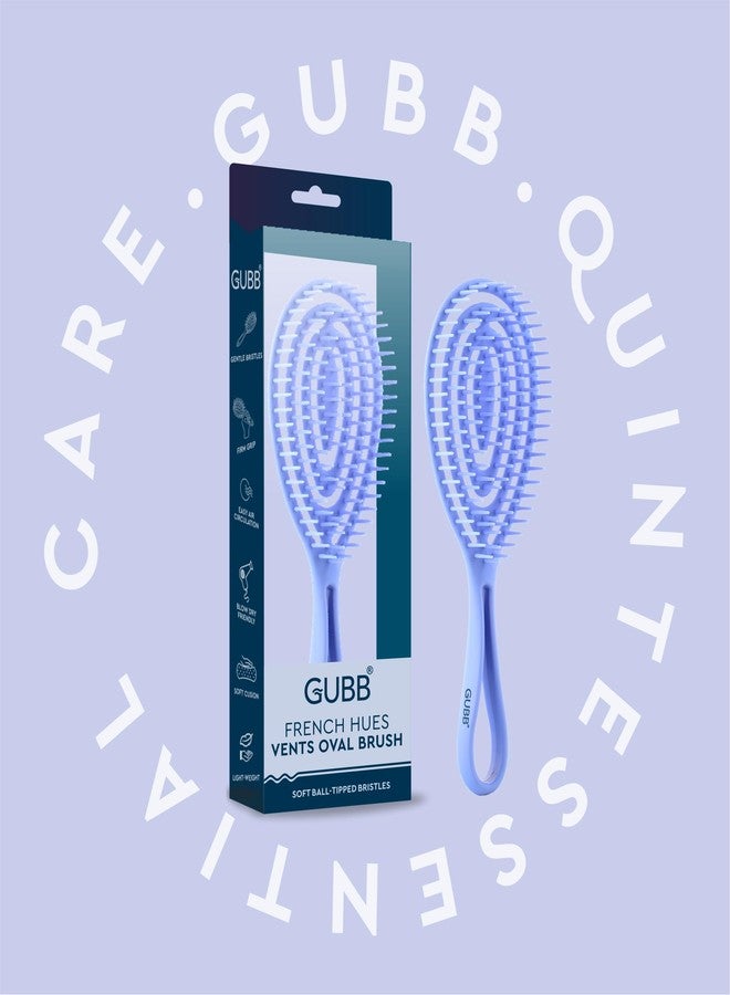 GUBB French Hues Vents Oval Hair Brush for Hair Styling, Detangling and Grooming | Perfect Hair Brush for All Hair Types - For Men & Women - Image 2