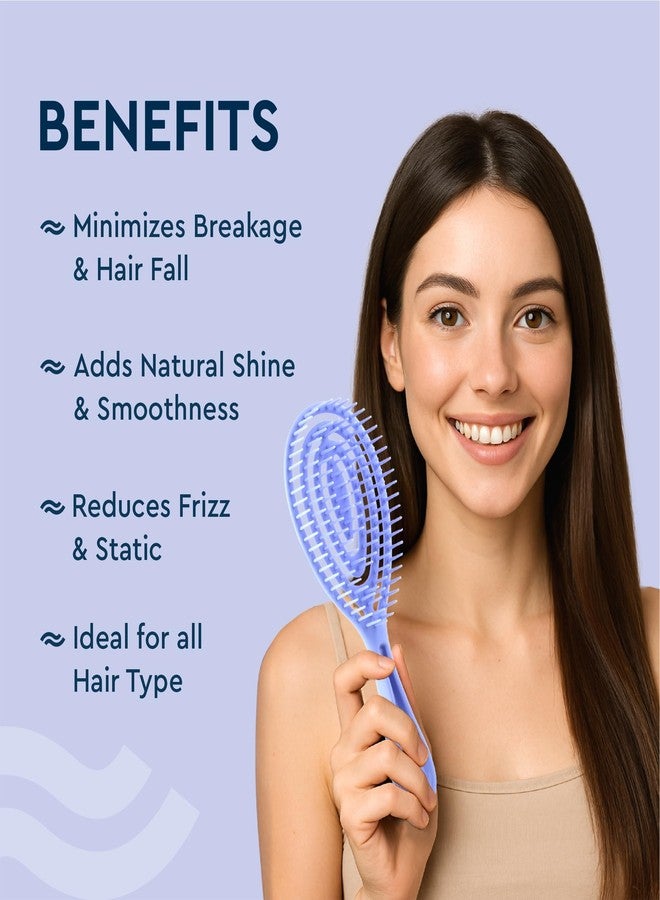 GUBB French Hues Vents Oval Hair Brush for Hair Styling, Detangling and Grooming | Perfect Hair Brush for All Hair Types - For Men & Women - Image 5