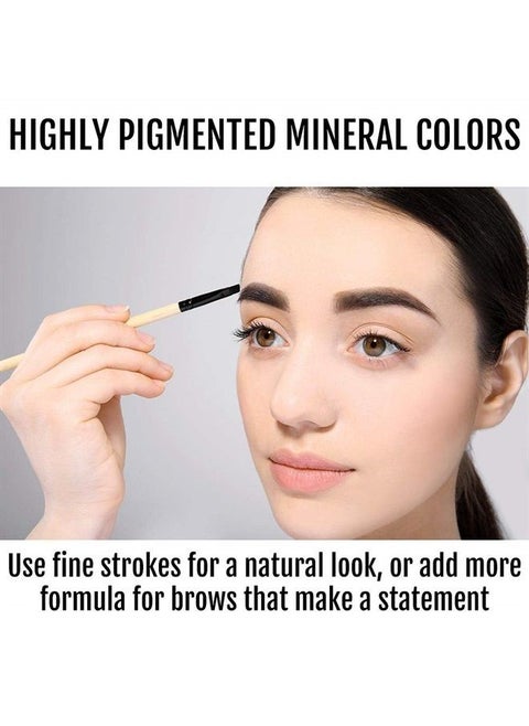 Eyebrow Powder, Organic Vegan 100% Natural, Fill-in Smudge Proof Brow Tint, Made in USA, Auburn