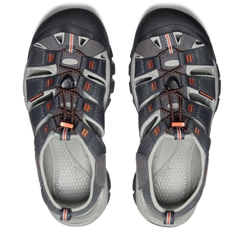 KEEN Men's Newport H2 Closed Toe Water Sandals, Magnet/Nasturtium, 11.5 US - Image 5