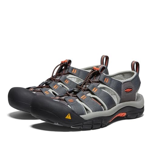 KEEN Men's Newport H2 Closed Toe Water Sandals, Magnet/Nasturtium, 11.5 US - Image 4