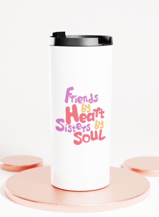 LIT كوب أبيض هدية لأفضل الأصدقاء فكرة هدية كوب مستقيم هدايا BFF هدايا للأخوات والأصدقاء - Image 1