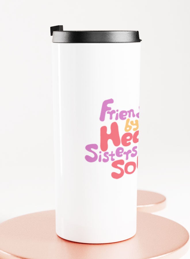 LIT كوب أبيض هدية لأفضل الأصدقاء فكرة هدية كوب مستقيم هدايا BFF هدايا للأخوات والأصدقاء - Image 2