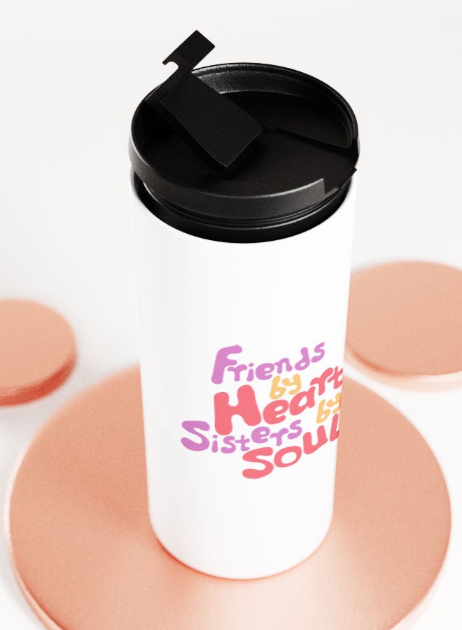 LIT كوب أبيض هدية لأفضل الأصدقاء فكرة هدية كوب مستقيم هدايا BFF هدايا للأخوات والأصدقاء - Image 5