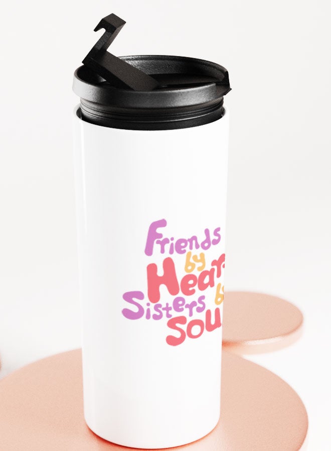 LIT كوب أبيض هدية لأفضل الأصدقاء فكرة هدية كوب مستقيم هدايا BFF هدايا للأخوات والأصدقاء - Image 4