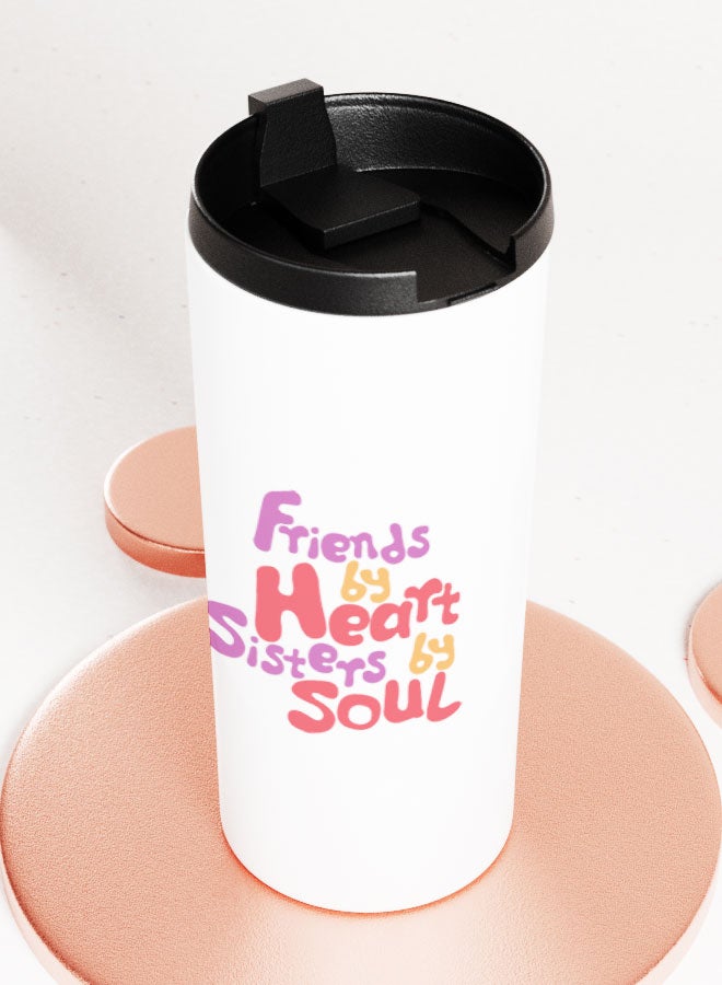 LIT كوب أبيض هدية لأفضل الأصدقاء فكرة هدية كوب مستقيم هدايا BFF هدايا للأخوات والأصدقاء - Image 3