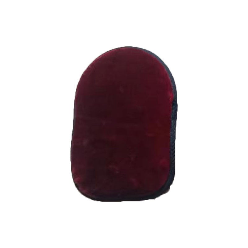 Plush Car Wash Gloves for Waxing and Cleaning Wine red 