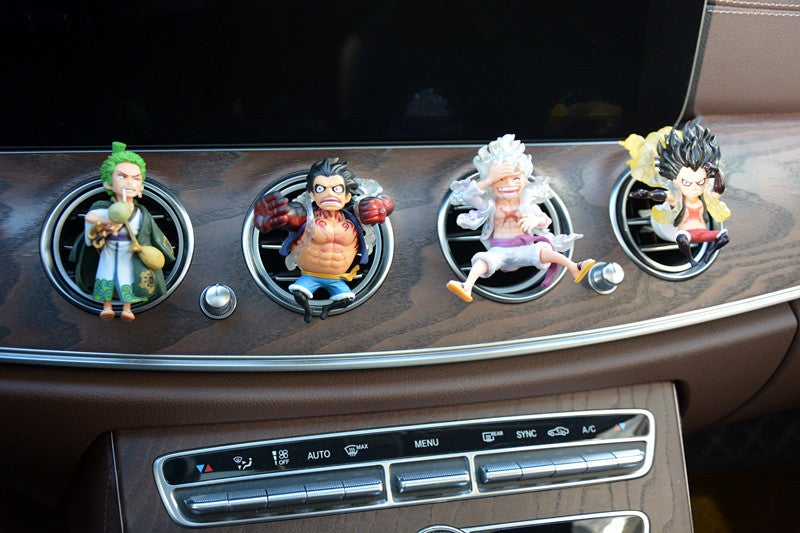 One Piece Car Hand Ornaments Air Outlet Ornaments Cartoon Animation Nika Lufei Perfume Shake Tone Blind Box Gift - Image 2