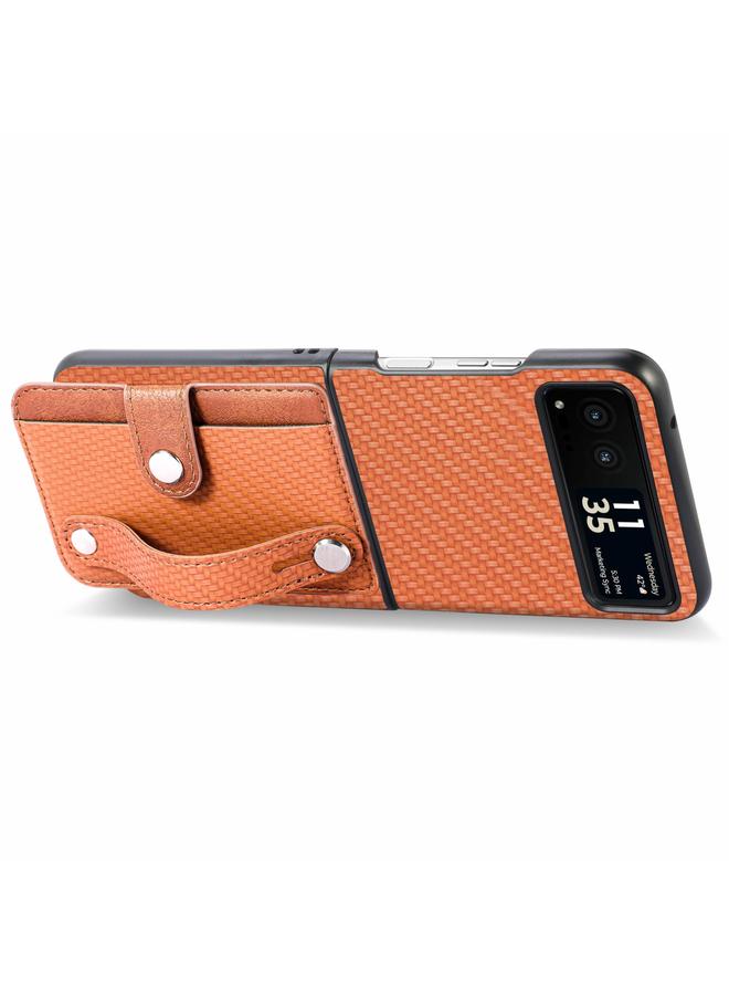 S-TOP Case For Motorola Razr 40 Wristband Kickstand Card Wallet Back Cover Phone Case - Image 3