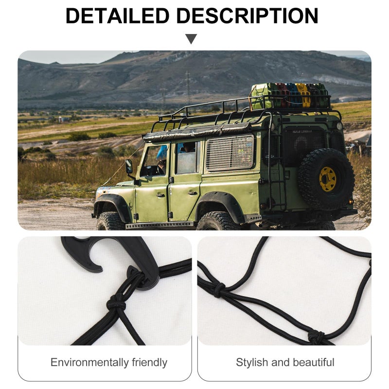 Universal Elastic Roof Cargo Net 120x90cm Luggage Organizer with Hooks for SUV Truck Storage - Image 4