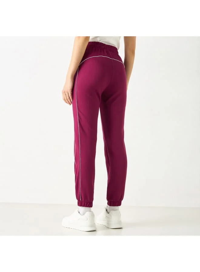 Kappa Kappa Solid Joggers with Drawstring Closure and Pockets