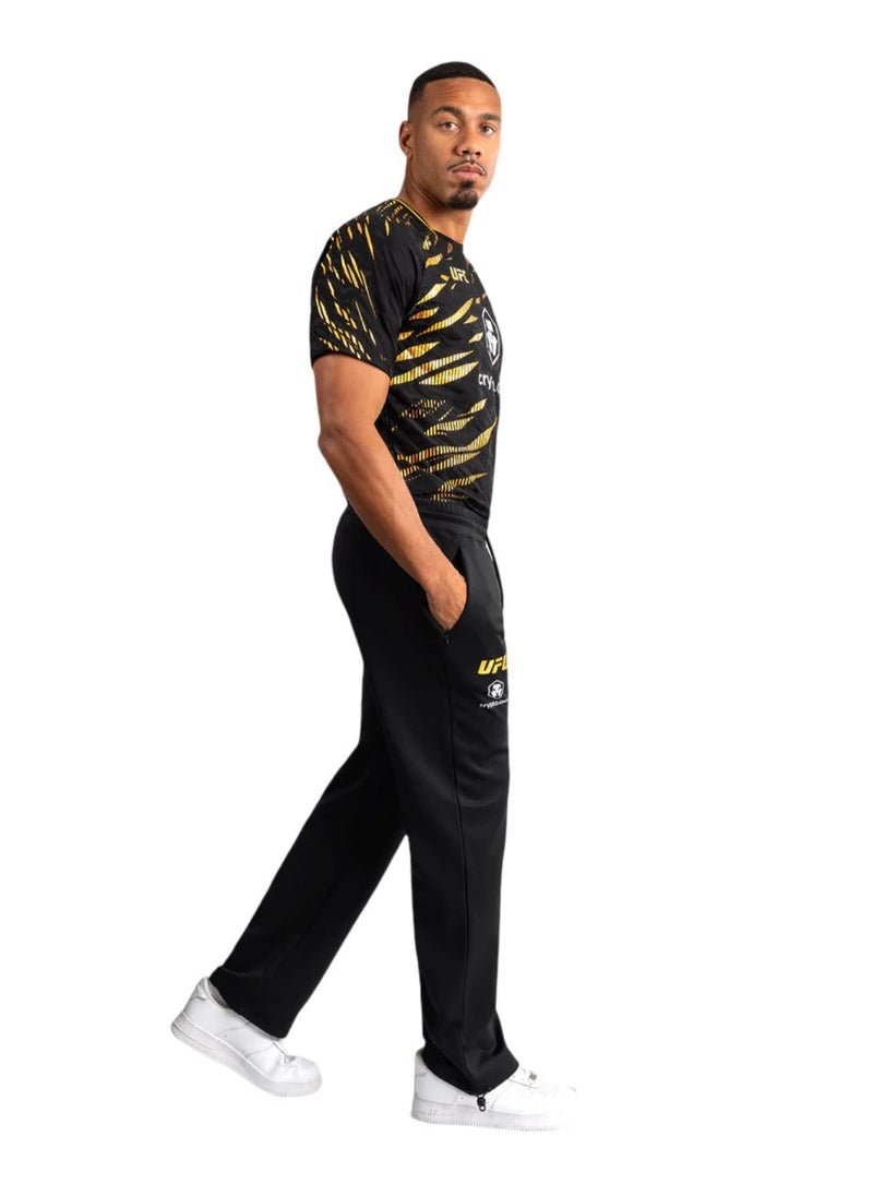 VENUM - UFC FUSION BY VENUM AUTHENTIC FIGHT NIGHT STRAIGHT LEG JOGGERS BLACK/GOLD - Image 1