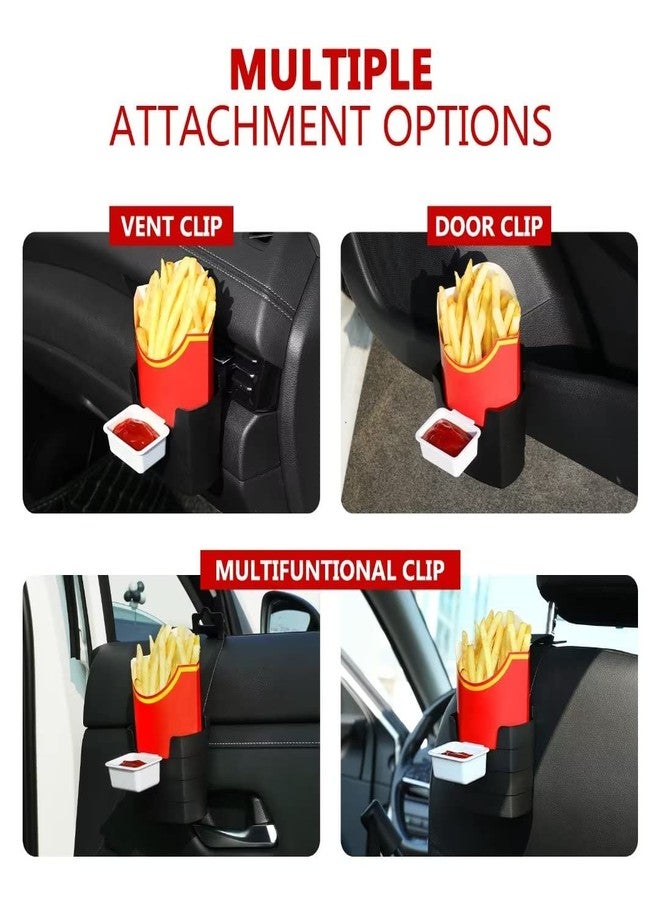 SUADEN French Fry Holder and Sauce Holder for Car | Perfect for On-the-Go Snacking | Ideal White Elephant Gift, Stocking Stuffier, or Holiday Present - Image 2