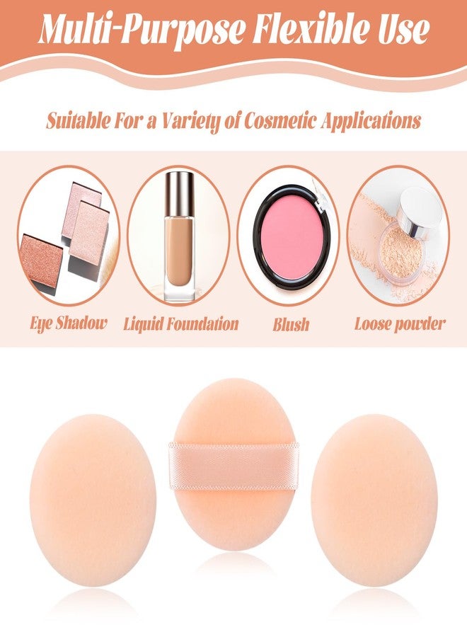 Shimmeroo 12Pcs Small Powder Puff,Mini Powder Puff Soft Finger Puffs for Makeup Foundation Sponge Makeup Tool for Create Natural Look for Women - 1.5IN - Image 5
