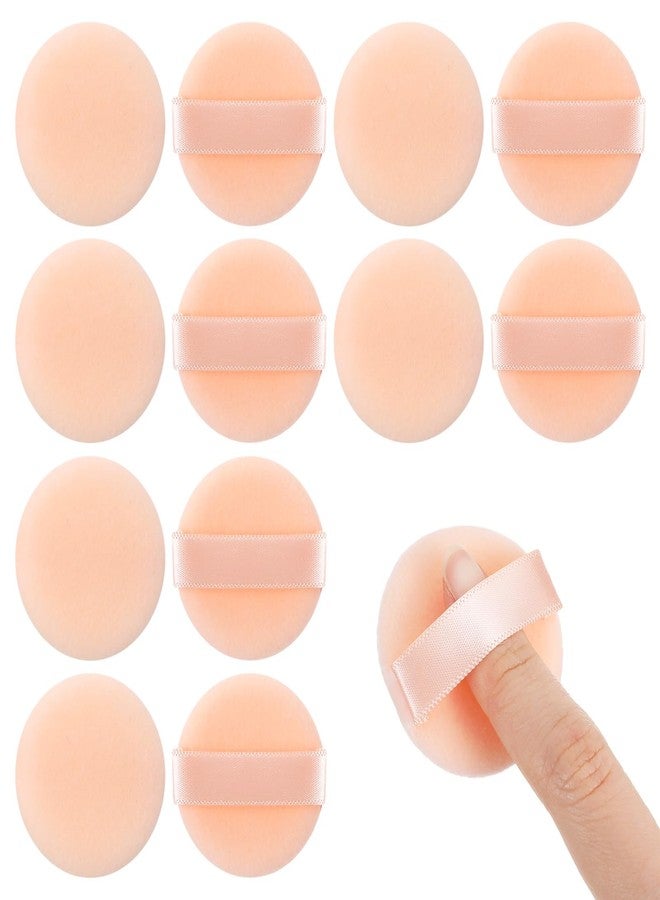 Shimmeroo 12Pcs Small Powder Puff,Mini Powder Puff Soft Finger Puffs for Makeup Foundation Sponge Makeup Tool for Create Natural Look for Women - 1.5IN - Image 1
