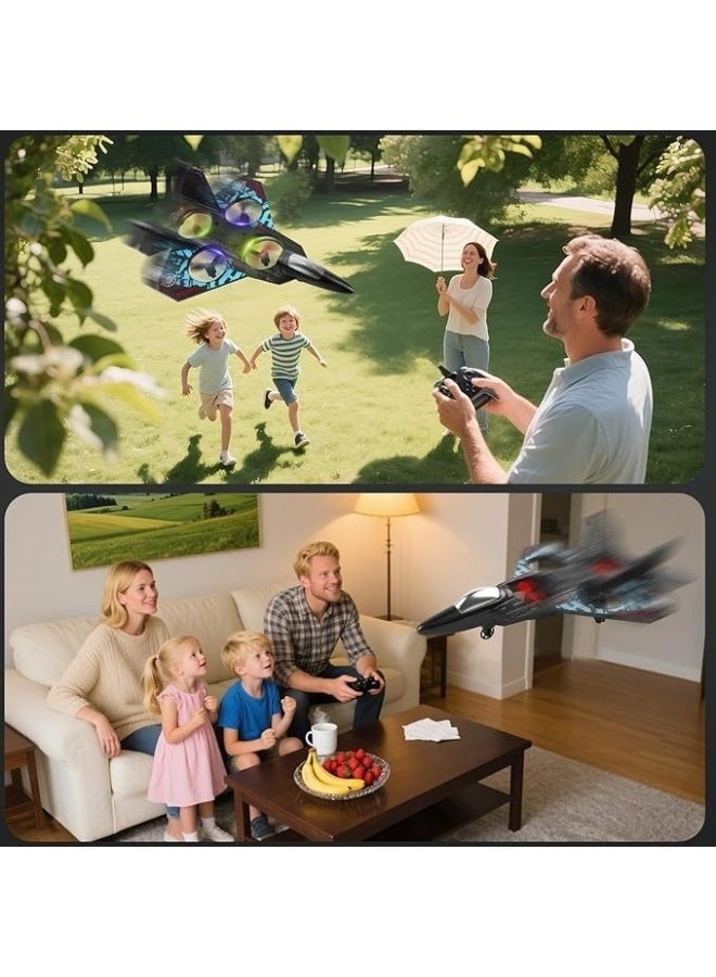 RC Aeroplane L0712 – 2.4GHz Remote Control Fighter Jet with LED Lights, 360° Flips & USB Charging – Ready-to-Fly RC Quadcopter Toy, Mini Drone Aircraft, Outdoor Flying Toy for Kids, Teens & Adults - Image 4