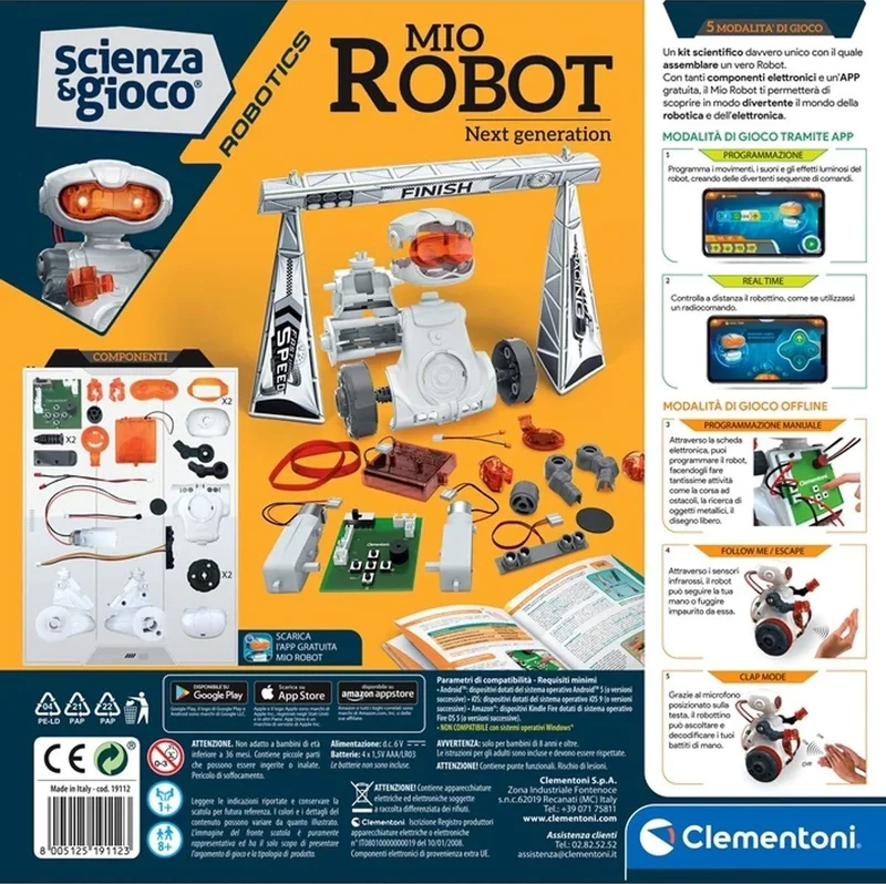 Clementoni 64957 Mio Robot (Next Generation) /Robotics Lab /science andgame +8 Years