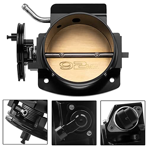 Endxedo جسم خنق Endxedo 92mm لـ LS1 LS2 LS6 LS3 LS LS7 SX مع مستشعرات موضع الخنق TPS و IAC بالألمنيوم الأسود - Image 5