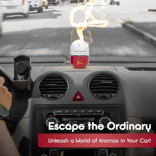 Enew RefreshDrive Twist-Activated Car Gel Air Freshener - Strawberry - Pack 2, Long-lasting Fragrance up to 30 Days, Auto Scent Diffuser with Easy On-Off, Odor Eliminator for Car Interior - Image 2