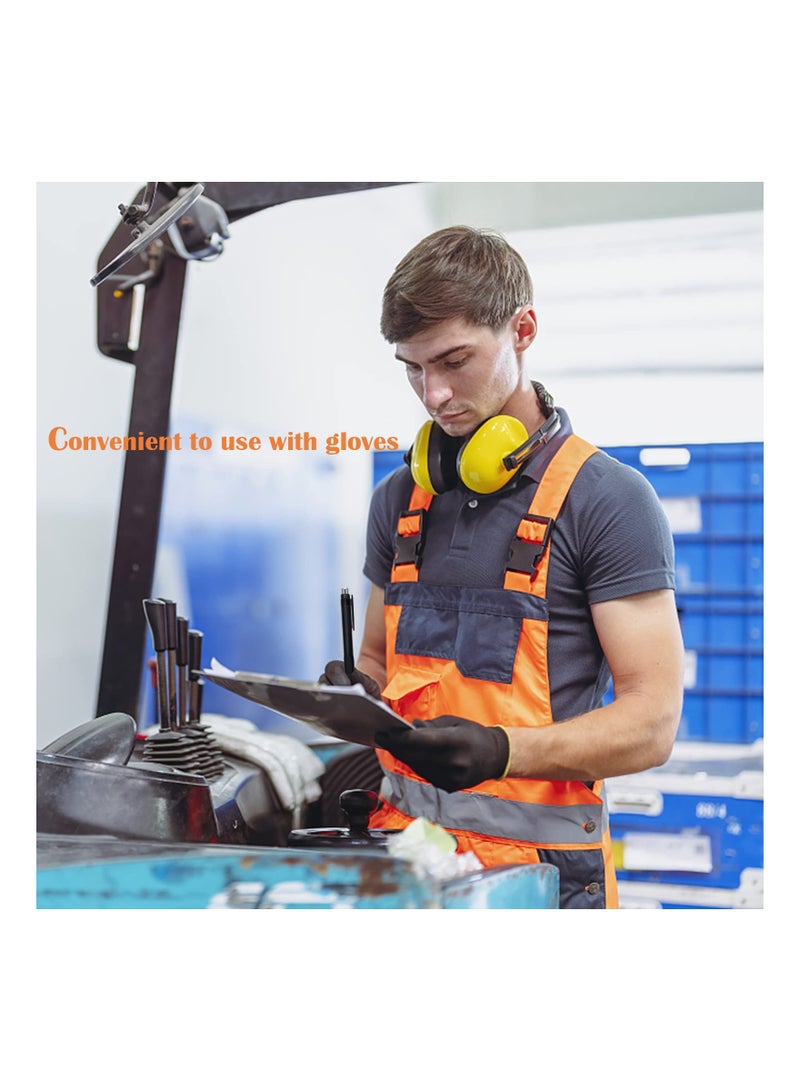 KASTWAVE 6 قطع أقلام حبر جاف ضخمة، أقلام سميكة سهلة الإمساك مع 10 قطع إعادة تعبئة، استقرار كتابة معزز لكبار السن المصابين بالتهاب المفاصل، قلم حبر أسود كبير قابل للسحب للمستودع، أقلام ضخمة هدايا حفلات مضحكة - Image 5