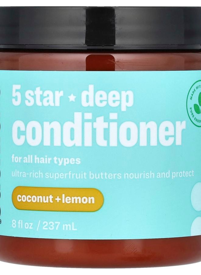 Everyone 5 Star Deep Conditioner For All Hair Types Coconut + Lemon 8 fl oz (237 ml)
