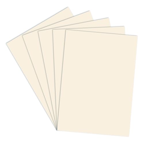 Lakeer A4 Pastel Color Paper- Ivory Colour, Pack of 100 Sheets | 80 GSM Thick for Arts and Crafts, Printing, DIY Projects, Etc - Image 1