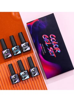 Nee Jolie Color Gel Set, 6Pcs Gel Nail Polish Kit, Soak Off UV LED Nail Lamp, Nail Art Design DIY Home Gift Set for Women Girl  - Image 3