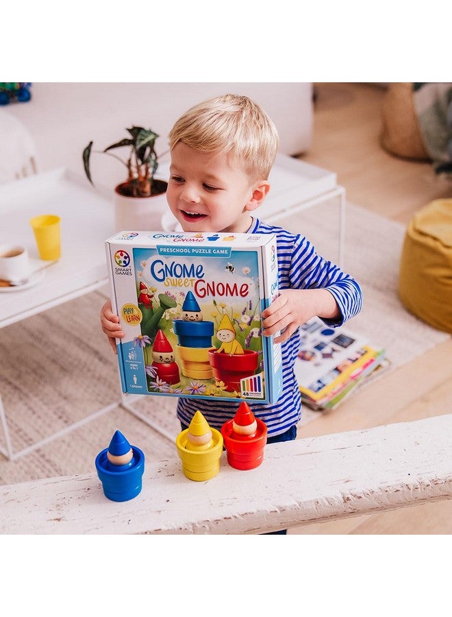 SmartGames Gnome Sweet Gnome Wooden Deduction Game for Ages 3-7 with 48 Challenges - Image 4