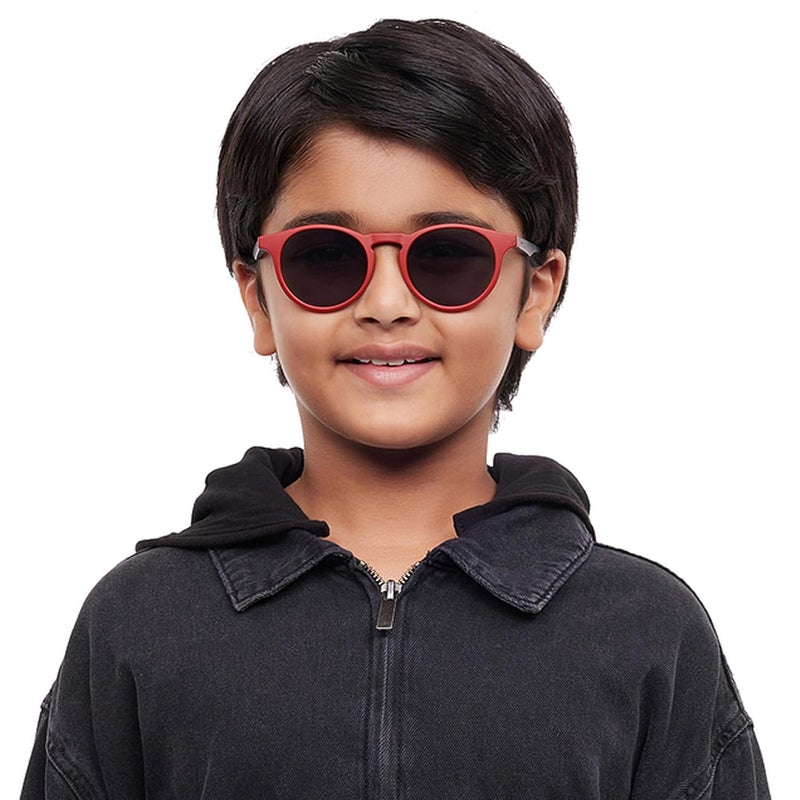 Hooper Superhero Collection | Full Rim Round Branded and Stylish Kids Sunglasses | 100% UV Protected | For Boys & Girls (Age 8-12 yrs) | LK S16251 - Image 3