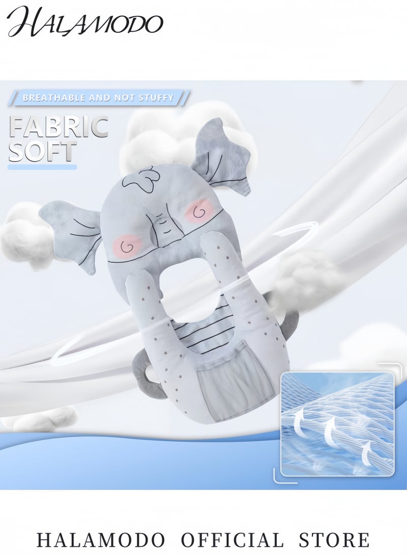 هالامودو حامل زجاجة الطفل القابل للتعديل وسادة تغذية يدوية وسادة دعم تغذية الأطفال المحمولة مستلزمات الرضاعة للأطفال حديثي الولادة - Image 2