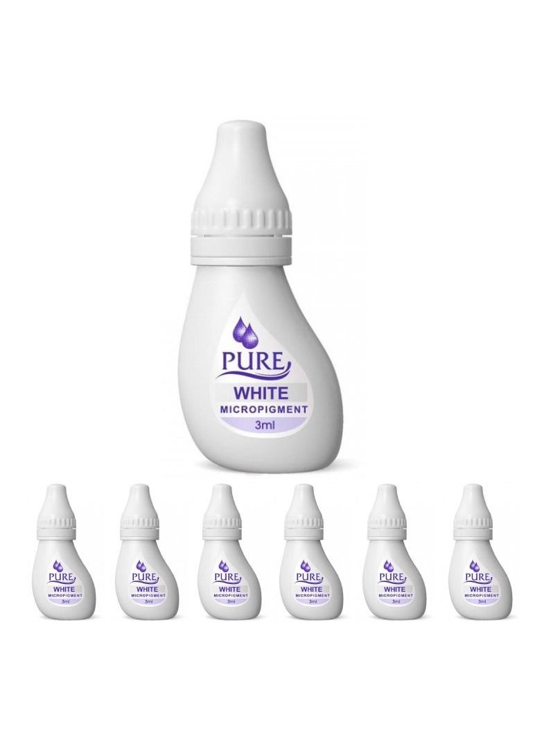 Biotouch Micropigment pure pigment 6 bottle set pigment color permanent makeup microblading supplies micropigmentation cosmetic tattoo ink ombre feathering hair stroke 3ml each  - Image 1