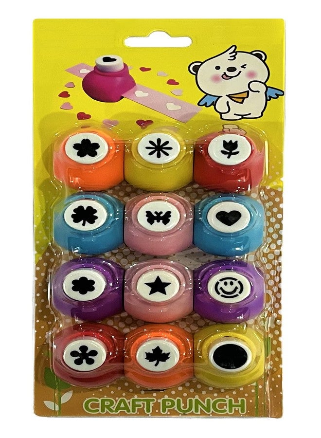 Definite قوالب تقطيع ورقية من Definite Art Craft لإنشاء قصاصات ورقية مميزة لتزيين المشاريع والمذكرات (عبوة من 12 قالبًا) (أحجام صغيرة) - Image 1