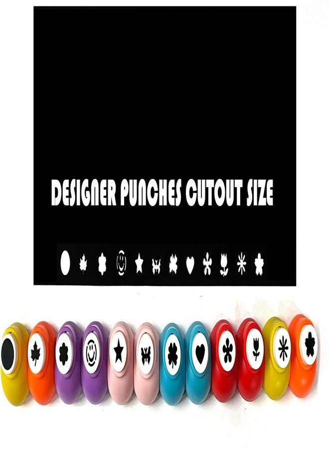 Definite قوالب تقطيع ورقية من Definite Art Craft لإنشاء قصاصات ورقية مميزة لتزيين المشاريع والمذكرات (عبوة من 12 قالبًا) (أحجام صغيرة) - Image 2