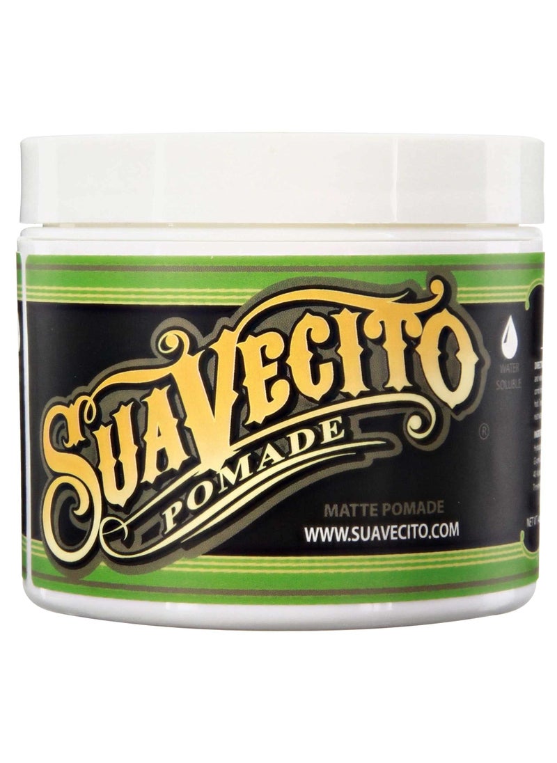 SUAVECITO Suavecito Pomade Matte (No Shine) Formula 5 oz, 1 Pack - Medium Hold Hair Pomade For Men - Matte Hair Paste For Natural Texture Hairstyles 