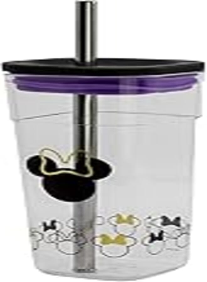 Stor Acrylic Cube Tumbler with Stainless Steel Straw 540 ML | Minnie