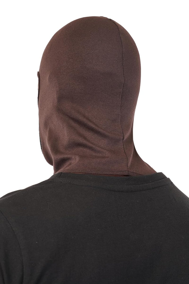 PrimeBox Helmet Face Mask Full Cover Bike Riding Cotton Anti-Dust Protection Neck Gaiter Stylish Black Biker Mask Pack of 1 Balaclava for Men - Image 4
