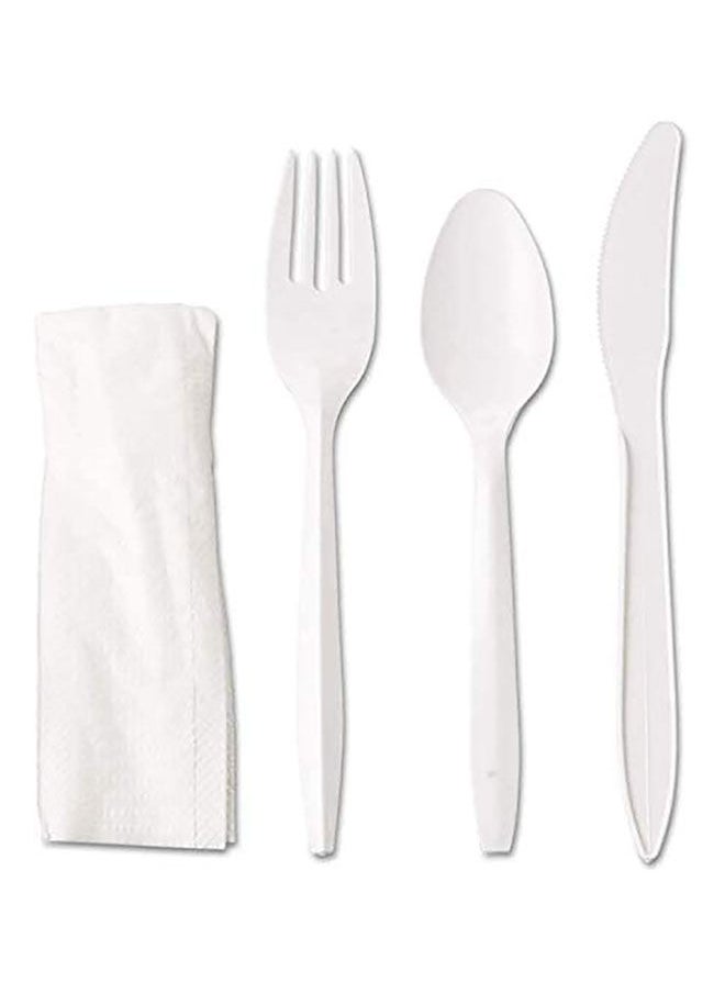 [50 Pack] White Plastic Cutlery Set with Napkin - Knife Fork Spoon Napkin Set -Disposable Cutlery Set - pzsku/ZCFC31524211ACD7830FDZ/45/_/1646473915/de9a4266-13a4-47a0-a7f0-e3b32d426fac