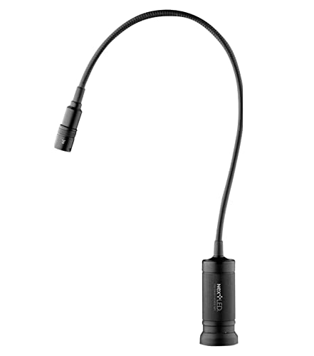 NextLED NT-7647 20-Inch Gooseneck Flashlight with Magnetic Base, Cree LED, Zoomable Lens, IP54 Rating Waterproof. Flexible LED Light, Work Bench, Auto Repair, Grill Light, Inspection - Image 1