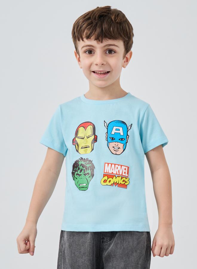 Styli Styli Marvel Graphic Print Round Neck T-Shirt  - Image 1