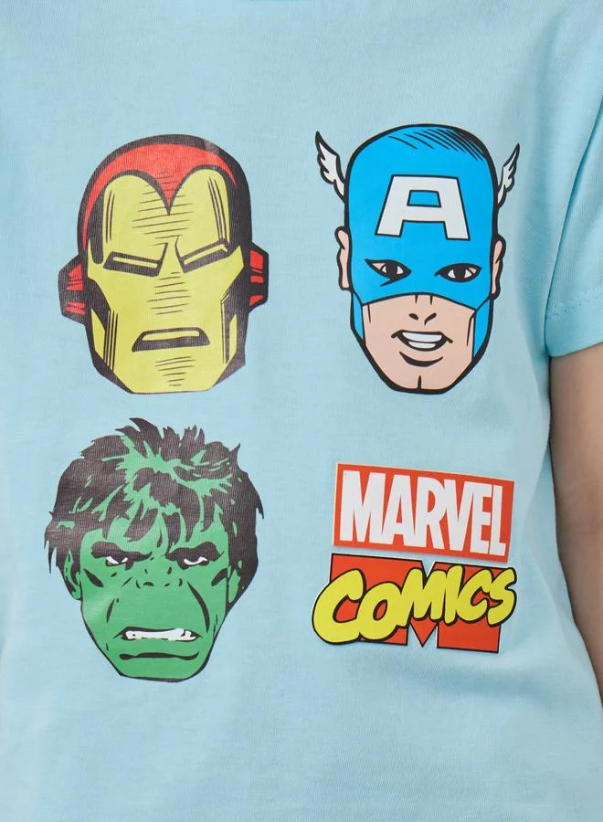 Styli Styli Marvel Graphic Print Round Neck T-Shirt