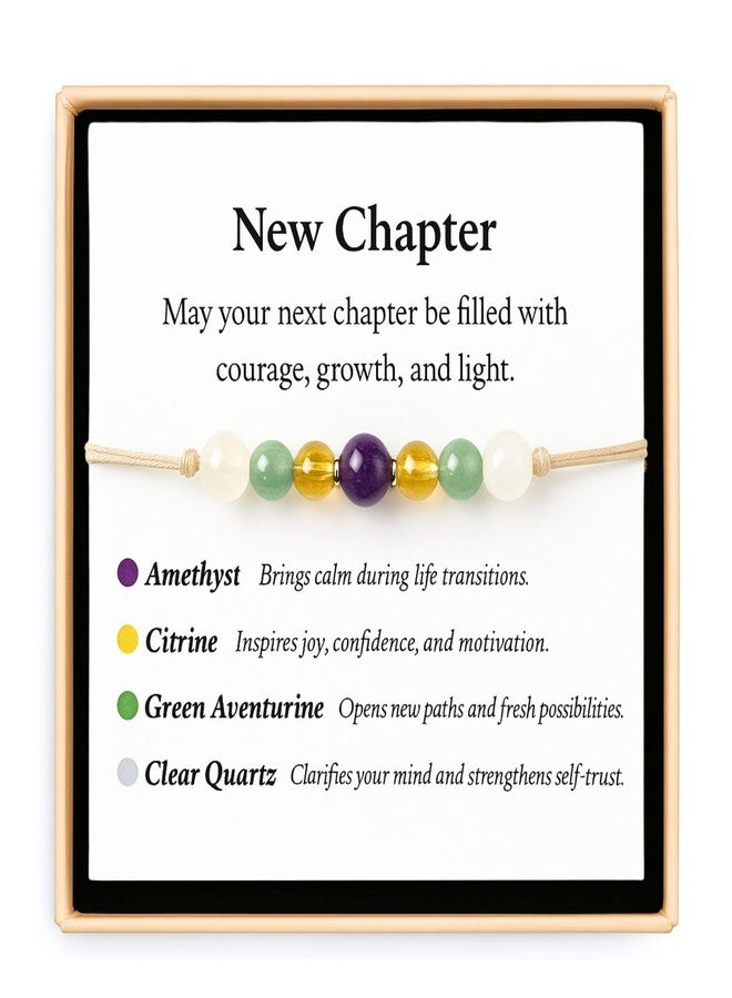 TLOEP New Chapter Crystal Bracelet – New Beginning Gift for Graduation, New Job, Career Change, or Farewell, Inspirational Jewelry for Women & Men - Image 1