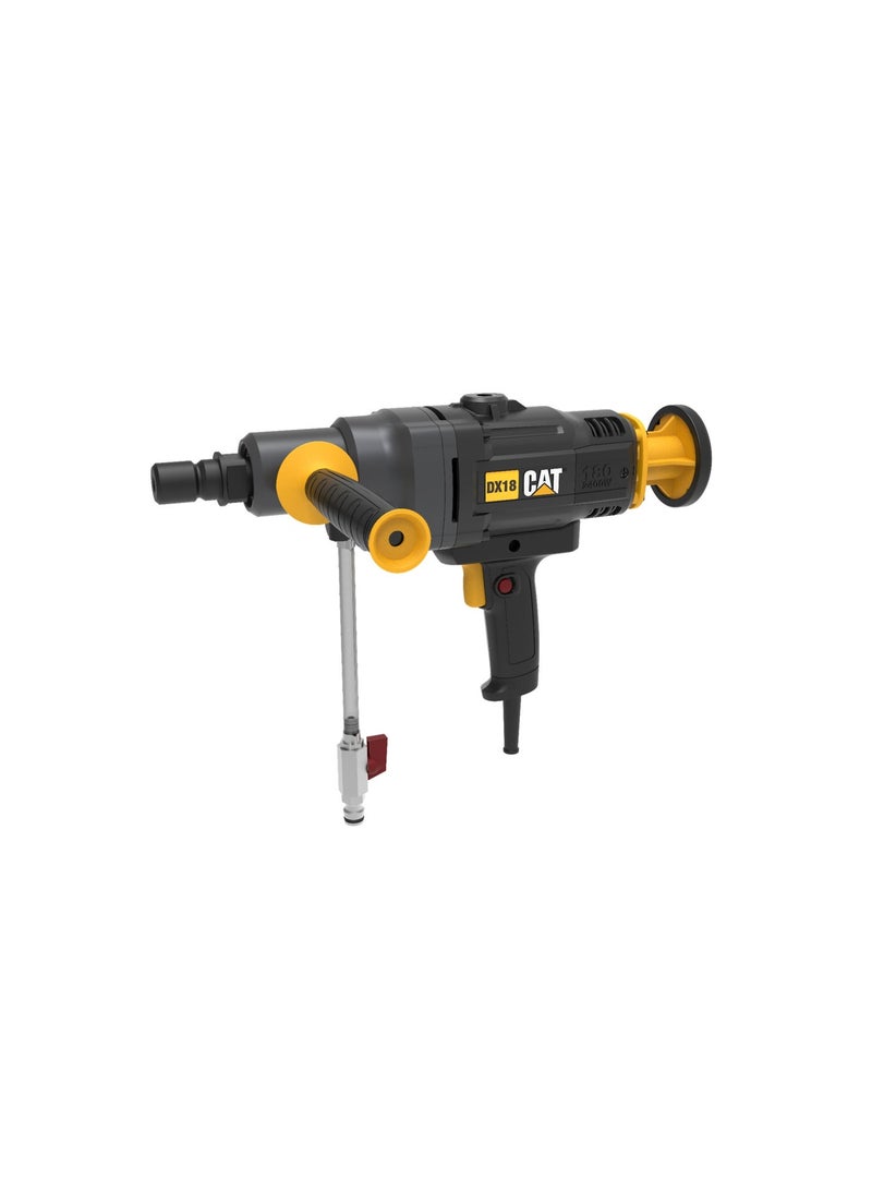 CATERPILLAR Diamond Core Drill Machine CAT DX18 2400W 180mm Concrete Core Drilling Wet & Dry Professional Core Drill - Image 1