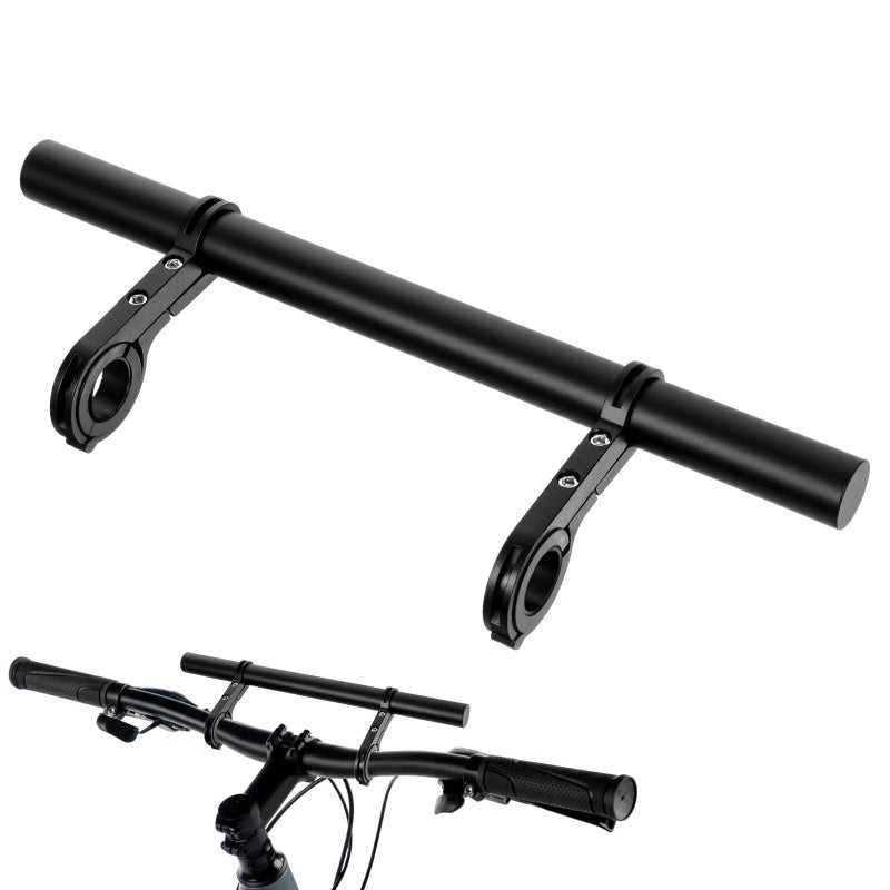 Jxiwfvl Bike Double Handlebar Extender 11830 cm Super Long Aluminum Alloy Cross Bar Bicycle Handlebar Bracket Accessories for Bike Mounting Extender Bars Motorcycle Scooter Lights Phone Mount - Image 3