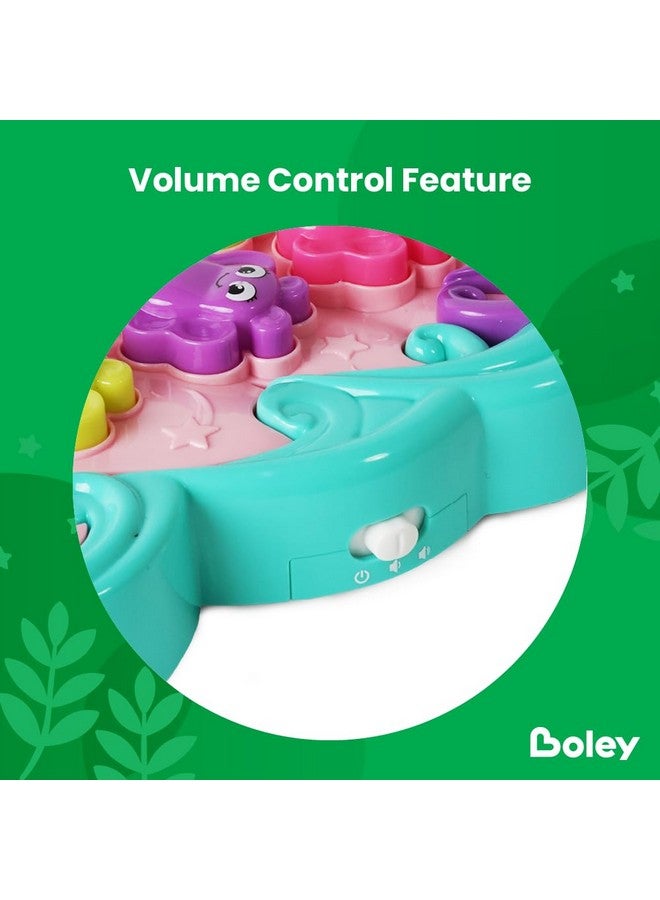 BOLEY Boley Unicorn Hammer Mole Type Game with Lights, Sounds, 5 Modes, Soft Hammer, LED Score Display, Colorful Butterfly Buttons - Educational Interactive Whack a Frog Like Toy Toddlers - Ages 3 and Up! - Image 4