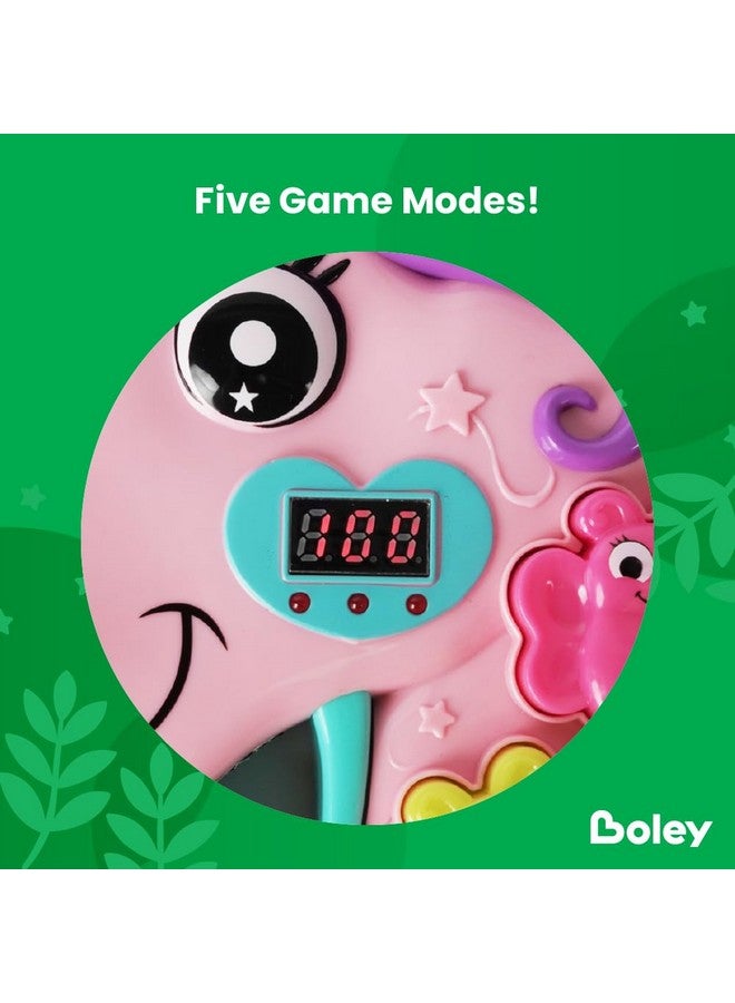 BOLEY Boley Unicorn Hammer Mole Type Game with Lights, Sounds, 5 Modes, Soft Hammer, LED Score Display, Colorful Butterfly Buttons - Educational Interactive Whack a Frog Like Toy Toddlers - Ages 3 and Up! - Image 3