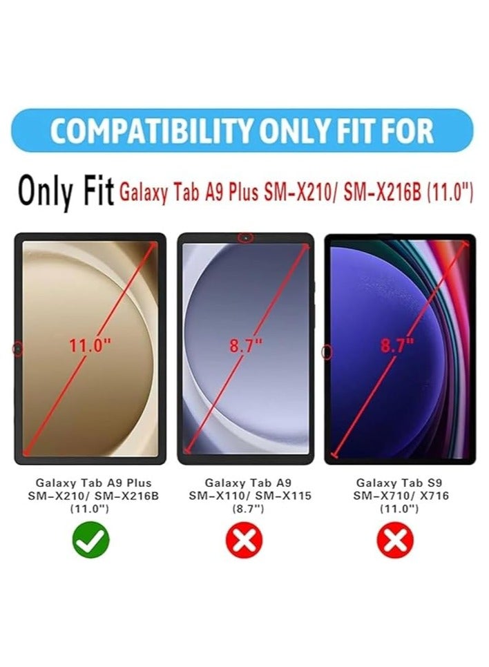 DUSALA Galaxy Tab A9 Plus Case Galaxy Tab A9+ 11Inch Case, Samsung Tab A9 plus Case Leather Smart Tablet 360° Rotating Case For Samsung Galaxy Tab A9+ 2023 Release SM-X210 SM-X215 SM-X216 (Blue) - Image 5