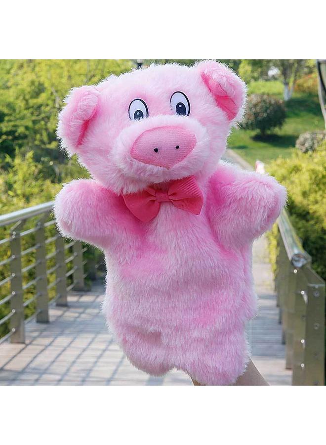 Bluejw New Style Bow Tie Bunny Hand Figure Doll Teaching Toy Gloves Children Early Education Storytelling Parent-child Comfort Plush Doll - Image 5